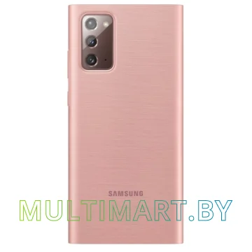 Чехол Samsung Smart Clear View Cover для Galaxy Note 20 (бронзовый) картинка 2